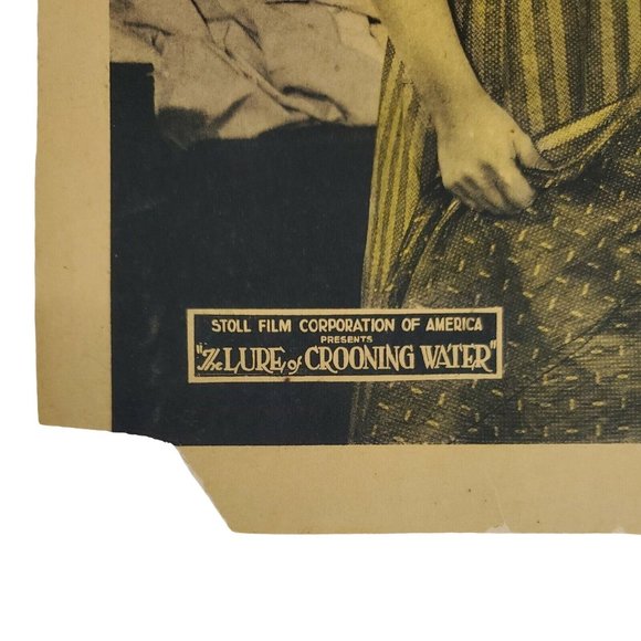 Two Original 1920 "The Lure of Crooning Water" Silent film lobby cards - Rooke - Picture 10 of 12